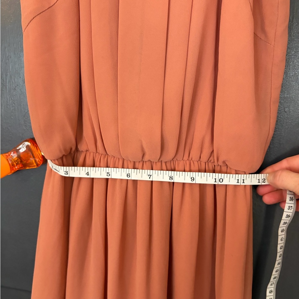 Doe & Rae Salmon High-Low Halter Dress - Picture 8 of 11